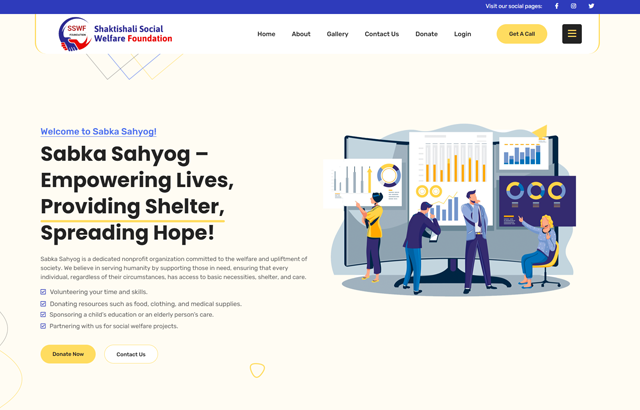 Shaktishali Social Welfare Foundation Desktop