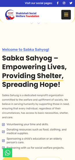 Shaktishali Social Welfare Foundation Mobile